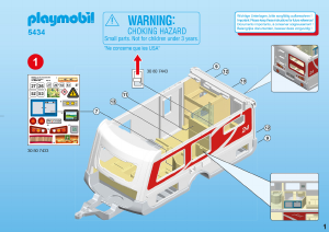 Manuale Playmobil set 5434 Leisure Roulotte