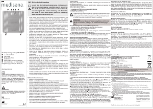 Mode d’emploi Medisana BS 552 Pèse-personne