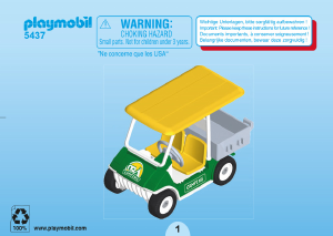 Manual Playmobil set 5437 Leisure Camping service cart