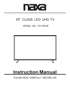 Manual Naxa NT-5503K LED Television