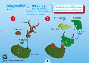 Mode d’emploi Playmobil set 5438 Leisure Motard et tente de camping