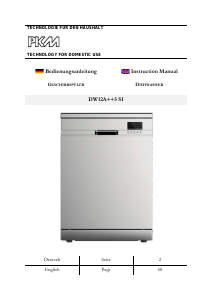 Manual PKM DW12A++5 SI Dishwasher