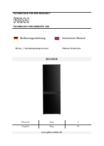 Bedienungsanleitung PKM KG 230 EB Kühl-gefrierkombination