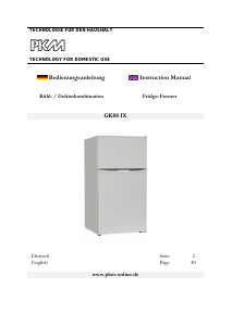 Manual PKM GK88 IX Fridge-Freezer