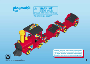 Manuale Playmobil set 5549 Leisure Trenino dei bimbi