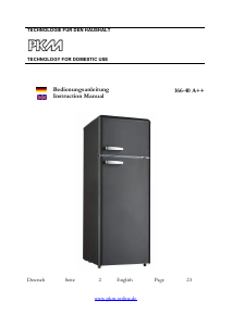 Manual PKM 166-40 Fridge-Freezer