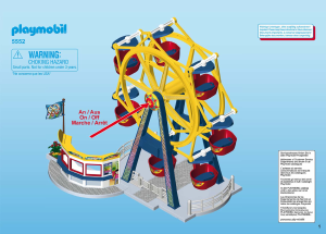 Mode d’emploi Playmobil set 5552 Leisure Grande roue avec éclairage coloré