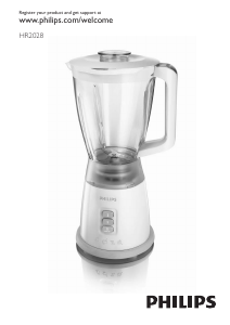 Manual Philips HR2028 Blender