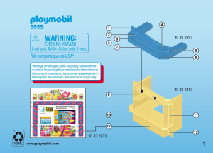 Manual Playmobil set 5555 Leisure Sweet shop