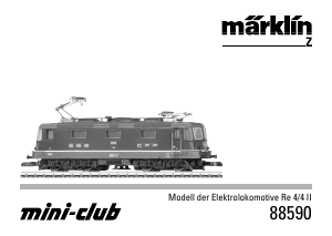 Bedienungsanleitung Märklin 88590 BR Re 4-4 II SBB Electric Modellbahn