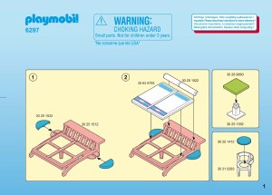 Mode d’emploi Playmobil set 6297 Leisure Mobilier pour chambre d´hôtel