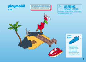 Manuale Playmobil set 6346 Leisure Guardacoste con moto acqua