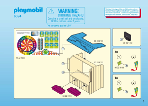 Mode d’emploi Playmobil set 6394 Leisure Stand avec roue des cadeaux