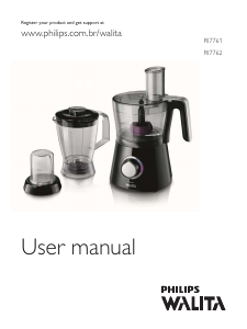 Manual Philips Walita RI7761 Food Processor