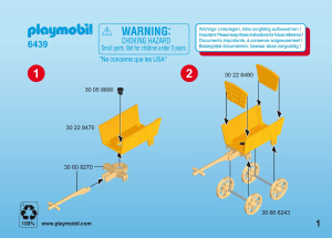 Brugsanvisning Playmobil set 6439 Leisure Pædagog med legevogn