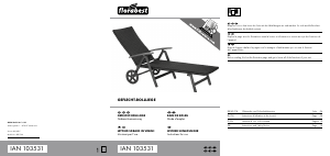 Mode d’emploi Florabest IAN 103531 Chaise de jardin