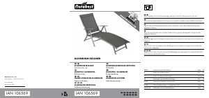 Mode d’emploi Florabest IAN 106569 Chaise de jardin