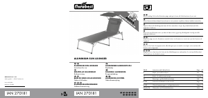 Mode d’emploi Florabest IAN 270181 Chaise de jardin