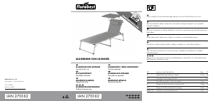 Instrukcja Florabest IAN 270182 Krzesło ogrodowe