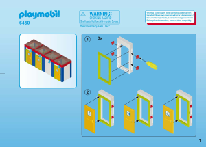 Brugsanvisning Playmobil set 6450 Leisure Sanitær bygning aquapark