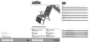 Bruksanvisning Florabest IAN 273219 Trädgårdsstol