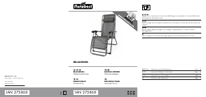 Manuale Florabest IAN 273868 Sedia da giardino