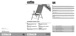 Instrukcja Florabest IAN 277985 Krzesło ogrodowe