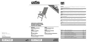 Manual Florabest IAN 279680 Cadeira de jardim