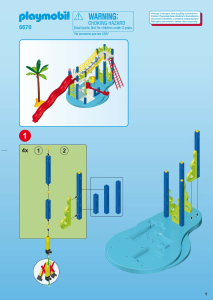 Bedienungsanleitung Playmobil set 6670 Leisure Wasserspielplatz