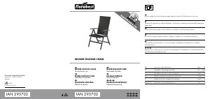 Használati útmutató Florabest IAN 295702 Kerti szék