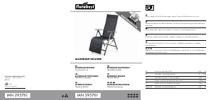 Használati útmutató Florabest IAN 295761 Kerti szék