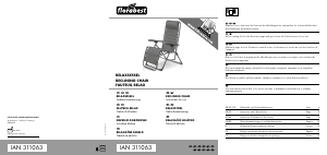 Instrukcja Florabest IAN 311063 Krzesło ogrodowe