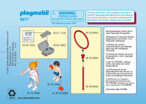 Mode d’emploi Playmobil set 6677 Leisure Maitre nageur avec enfant