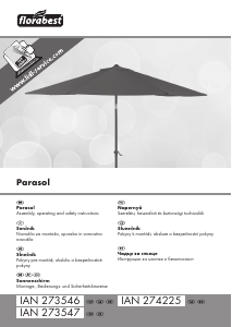 Használati útmutató Florabest IAN 274225 Kerti napernyő