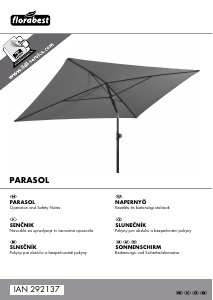 Használati útmutató Florabest IAN 292137 Kerti napernyő