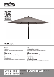 Manual Florabest IAN 311697 Umbrelă de soare