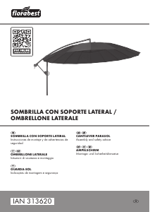 Manual de uso Florabest IAN 313620 Sombrilla