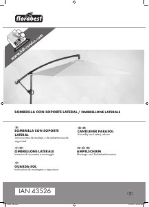 Manual de uso Florabest IAN 43526 Sombrilla