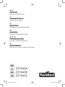 Priručnik Florabest IAN 79250 Vrtni suncobran