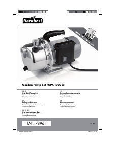 Bruksanvisning Florabest IAN 78961 Trädgårdspump