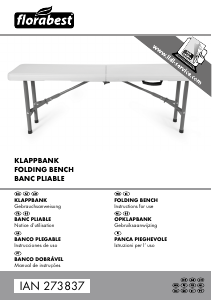 Manual de uso Florabest IAN 273837 Mesa de jardín