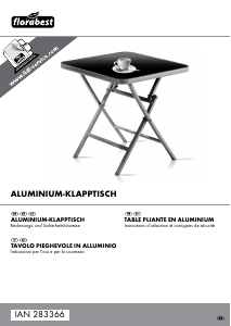 Manuale Florabest IAN 283366 Tavolo da giardino