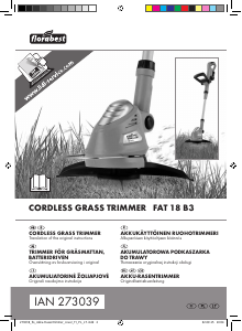 Vadovas Florabest IAN 273039 Žoliapjovė