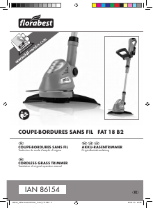 Mode d’emploi Florabest IAN 86154 Coupe-herbe