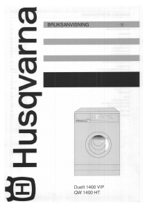 Bruksanvisning Husqvarna QW1400HT Tvättmaskin