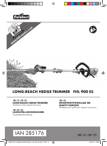 Εγχειρίδιο Florabest IAN 285176 Εργαλείο κουρέματος φράχτη