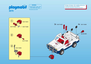 Handleiding Playmobil set 3070 Rescue Reddings-truck