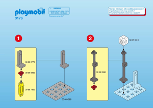 Mode d’emploi Playmobil set 3176 Rescue Pompiers et salle d`intervention