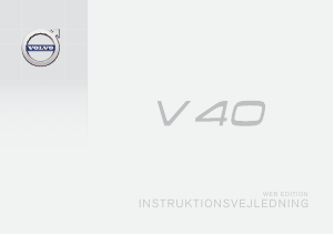 Brugsanvisning Volvo V40 (2016)