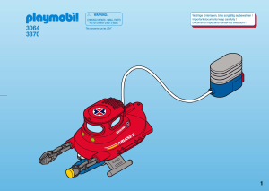 사용 설명서 Playmobil set 3370 Rescue 잠수함